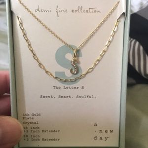 Target brand initials necklace bnwt